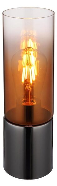 Globo 21000TG - Stolná lampa ANNIKA 1xE27/25W/230V pr. 9 cm čierna/medená