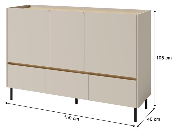 Komoda LUCA S7 - béžová