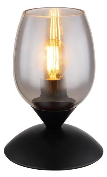 Globo 24007S - Stolná dotyková lampa KUWAITA 1xE14/25W/230V čierna