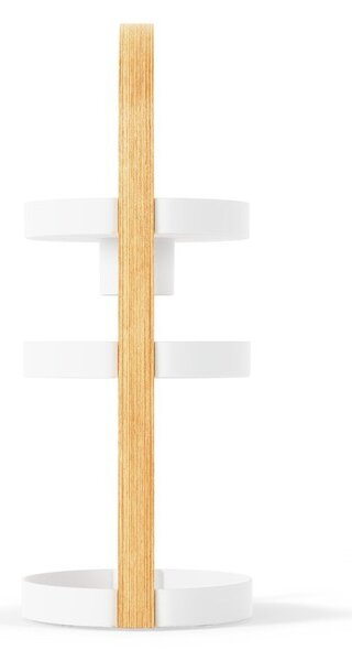 Drevený kúpeľňový organizér v bielo-prírodnej farbe Bellwood - Umbra