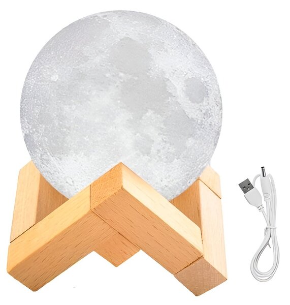 ISO 9509 3D Lampička mesiac Moon Light 8 cm