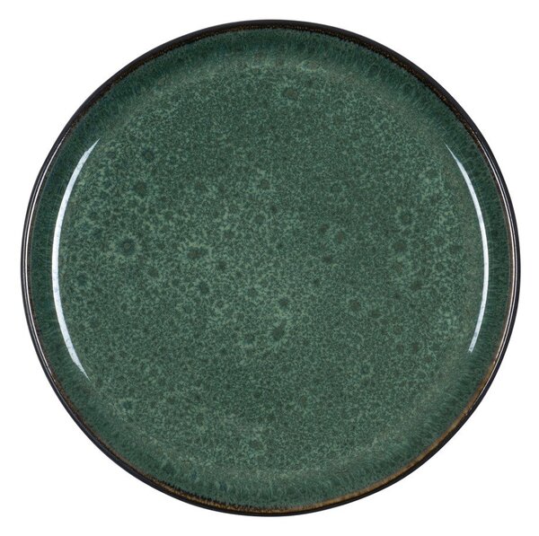 Zelený/čierny dezertný kameninový tanier ø 21 cm Gastro Green/Black – Bitz
