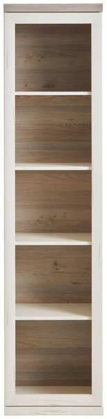 REGÁL NA ŠANÓNY, sivá, biela, 50,6/209,2/43 cm Hom`in - Kancelárske regály