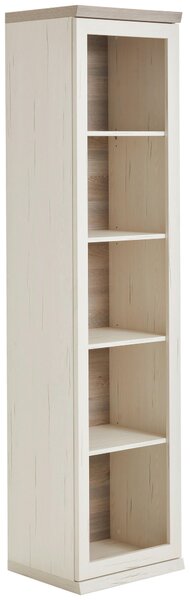 REGÁL NA ŠANÓNY, sivá, biela, 50,6/209,2/43 cm Hom`in - Kancelárske regály