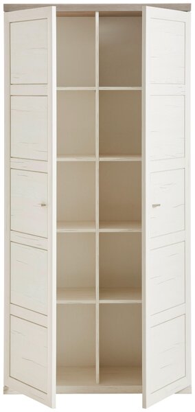 KANCELÁRSKA SKRIŇA, sivá, biela, 100,8/209,2/43 cm Hom`in - Kancelárske regály