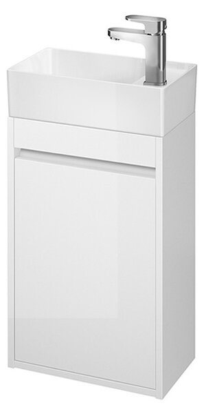 Cersanit Crea, závesná skrinka + umývadlo 40cm, SET B102, biela, S801-276