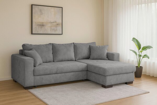 ROHOVÁ SEDAČKA, textil, sivá Carryhome - Sedačky