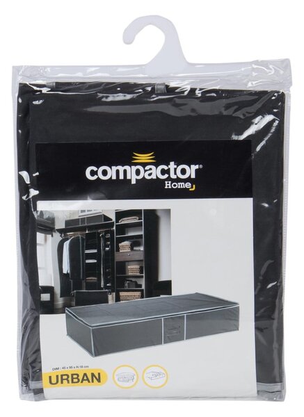 Čierny úložný box pod posteľ Compactor Underbed Box