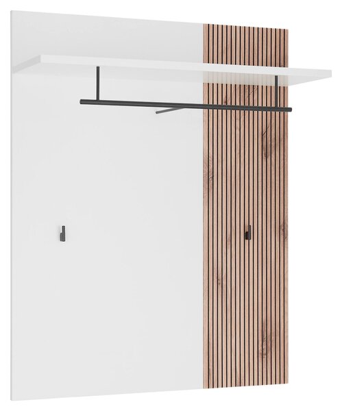 VEŠIAKOVÝ PANEL, biela, farba duba, 90/112/30 cm Voleo - Vešiakové steny