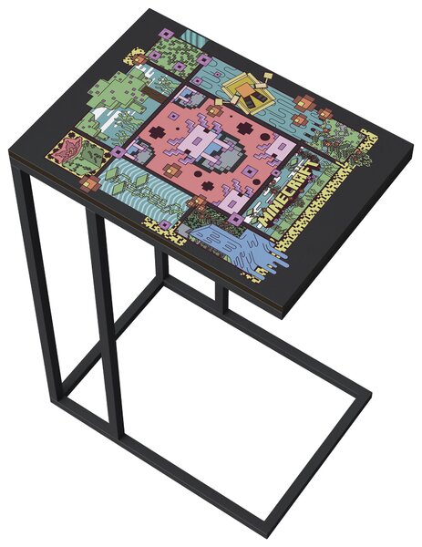 PRÍRUČNÝ STOLÍK, čierna Minecraft - Stolíky do obývačky