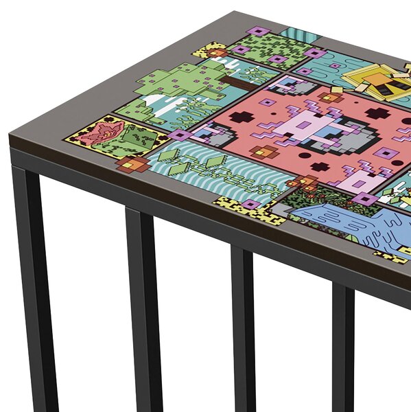 PRÍRUČNÝ STOLÍK, čierna Minecraft - Stolíky do obývačky