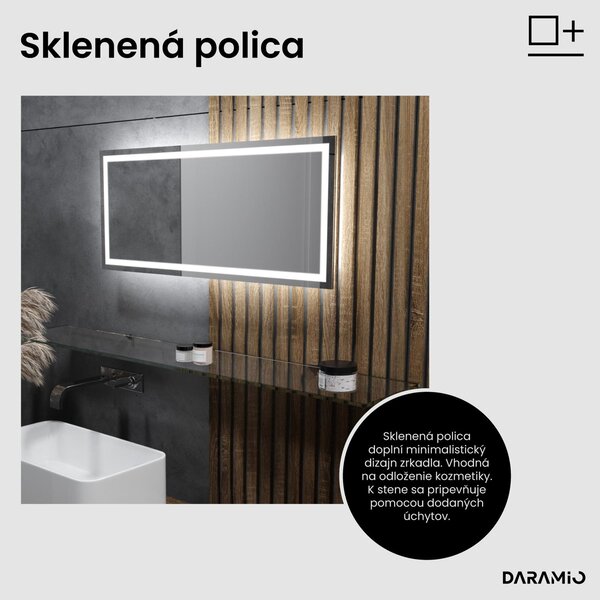 Zrkadlo do kúpeľne s LED osvetlením F2