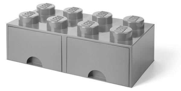 Sivý úložný box s dvoma zásuvkami LEGO®