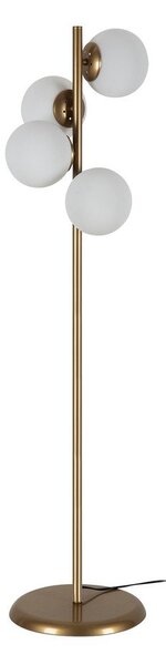Stojacia lampa v zlatej farbe Squid Lighting Owl, výška 130 cm