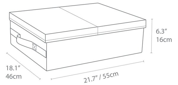 Béžová úložná škatuľa Bigso Box of Sweden Underbed