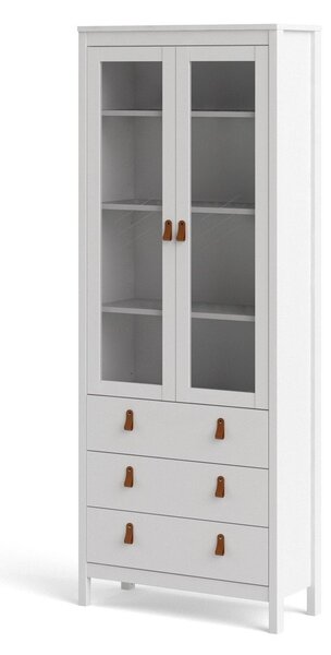 Biela vitrína 78x199 cm Madrid – Tvilum
