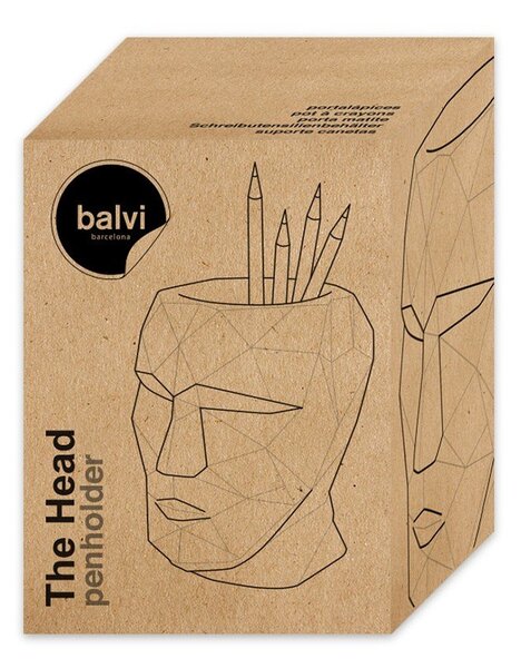 Organizér na písacie potreby z cementu Head – Balvi