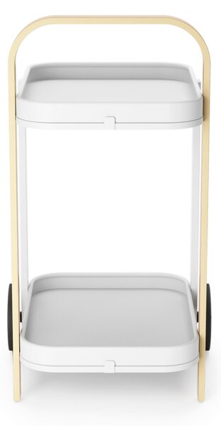 SERVÍROVACÍ VOZÍK, prírodná farba, biela, 44/80/50 cm Umbra - Barový nábytok, Online Only