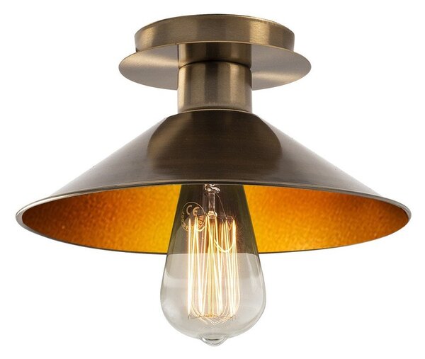 Stropné svietidlo v bronzovej farbe s kovovým tienidlom ø 24 cm Berceste – Opviq lights