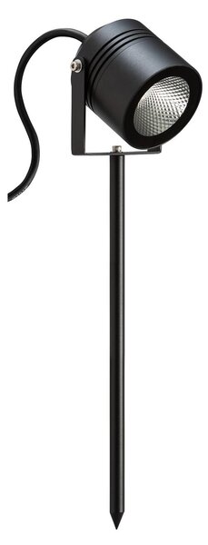 LCD LED svetlo s hrotom do zeme 5014, Čierna, Hliník, Moderný, Vonkajše bodové svietidlo / bodateľné do zeme