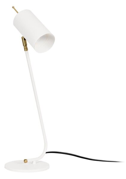 Biela stolová lampa s kovovým tienidlom (výška 55 cm) Sivani – Opviq lights