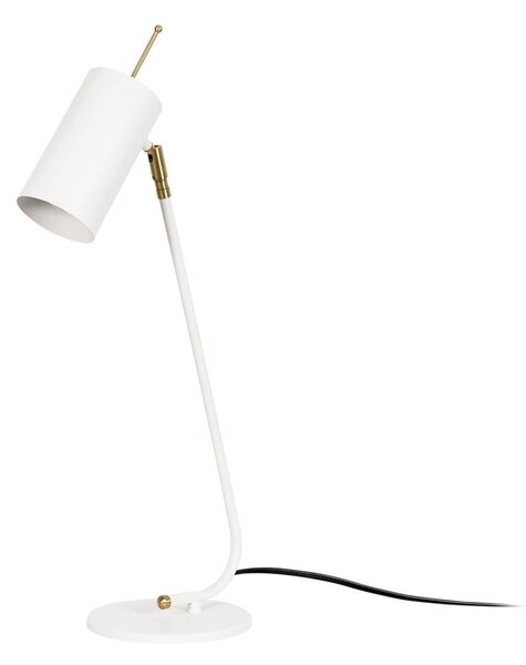 Biela stolová lampa s kovovým tienidlom (výška 55 cm) Sivani – Opviq lights