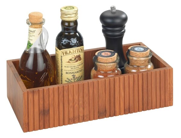Bambusový úložný box v prírodnej farbe 30x15x8 cm Mera – Wenko