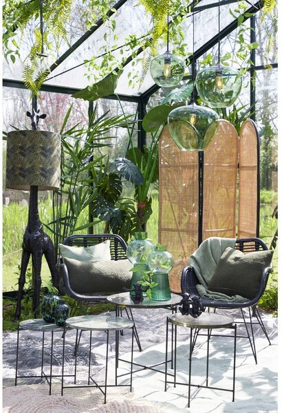 Zelené stropné svietidlo so skleneným tienidlom ø 30 cm Mayson - Light & Living