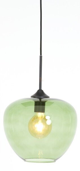 Zelené stropné svietidlo so skleneným tienidlom ø 30 cm Mayson - Light & Living