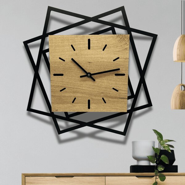 KMDESING | Drevené nástenné hodiny – Elegance