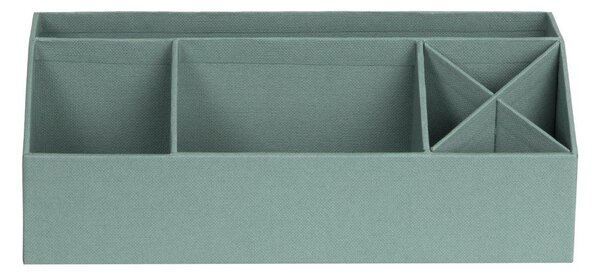 Zelený kartónový organizér na písacie potreby Elisa Canvas Paper Laminate – Bigso