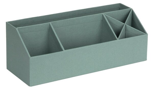 Zelený kartónový organizér na písacie potreby Elisa Canvas Paper Laminate – Bigso