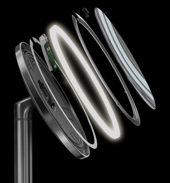 Nástenné/kozmetické zrkadlo s osvetlením/zväčšovacie (5x) ø 20 cm Sensor – simplehuman
