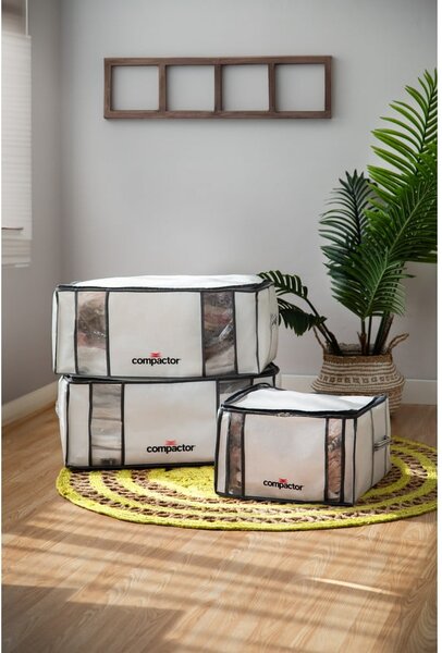 Vákuový/vystužený látkový úložný box na oblečenie 42x25x25 cm Life – Compactor
