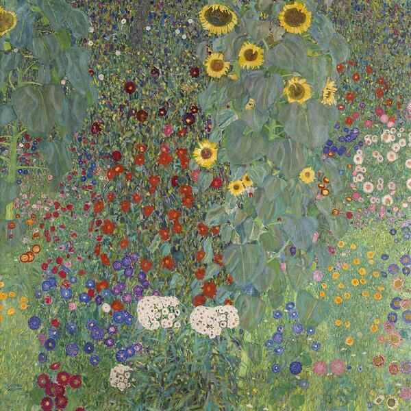 Obrazová reprodukcia Farm Garden with Sunflowers (1905-06), Gustav Klimt