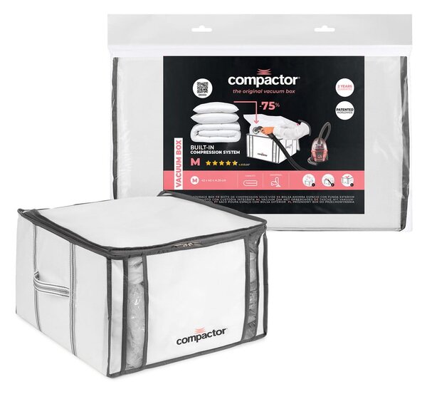 Vákuový/vystužený látkový úložný box na oblečenie 42x25x25 cm Life – Compactor