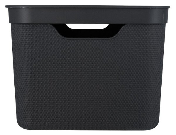 Plastový úložný box s vekom Deco - Rotho