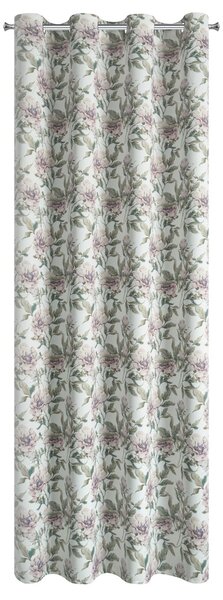 ZÁVES NA KRÚŽKOCH BEVERLY1 140X250 CM KVETY