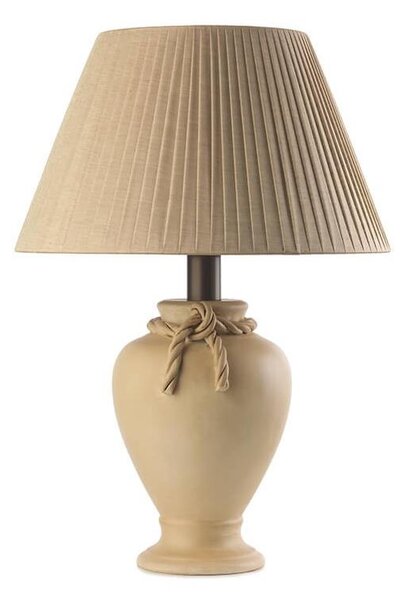 ONLI - Stolná lampa TRECCIA 1xE27/22W/230V 65 cm béžová