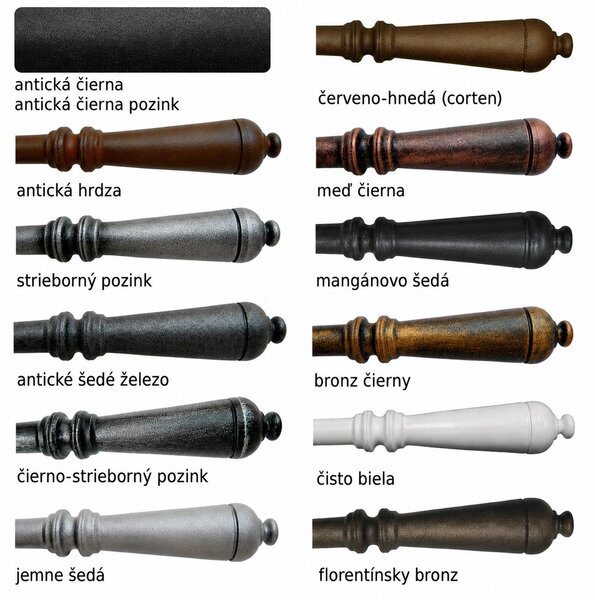 GALBUSERA Kované bezpečnostné kovanie 4304 - 72 mm, kľučka/kľučka, červeno-hnedá corten