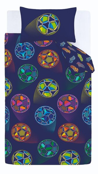 Detské obliečky na jednolôžko 135x200 cm Bright Football – Catherine Lansfield