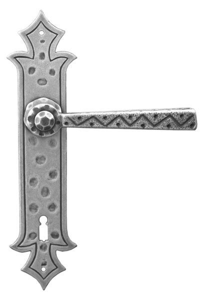 GALBUSERA Kovaná kľučka model 501 - spätná pružina, PZ, 72 mm, bronz čierny