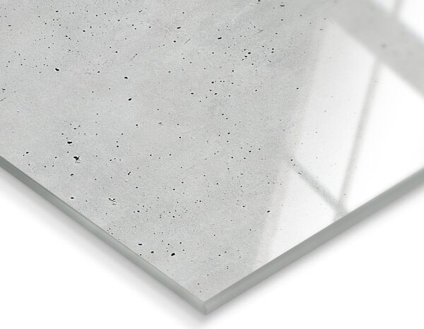 Nástenné hodiny Styler Glassclock Concrete, 20 × 60 cm