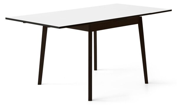 Čierno-biely rozkladací jedálenský stôl v dubovom dekore Hammel Single, 90 x 90 cm