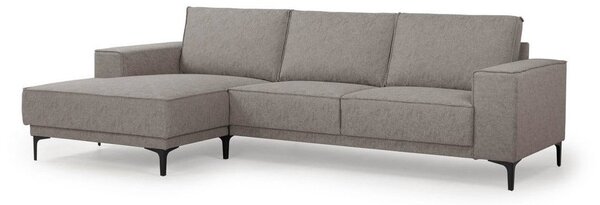 Taupe rohová pohovka (ľavý roh/s leňoškou) Copenhagen – Scandic