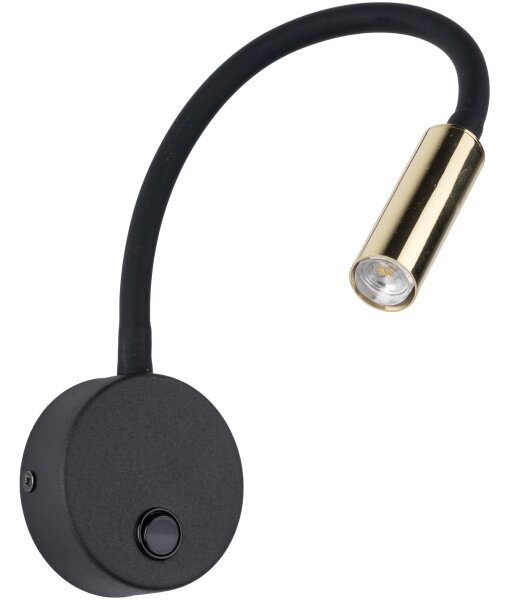 LED Nástenná lampa LAGOS 1xG9/3W/230V čierna/zlatá
