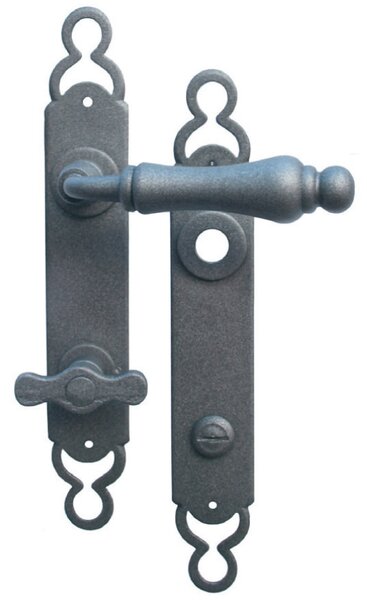 GALBUSERA Kovaná kľučka model 2500 - PZ, 90 mm, červeno-hnedá corten