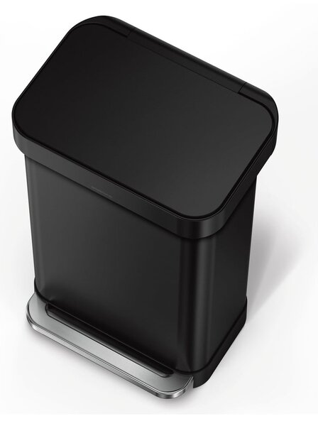 Pedálový oceľový odpadkový kôš 45 l – simplehuman