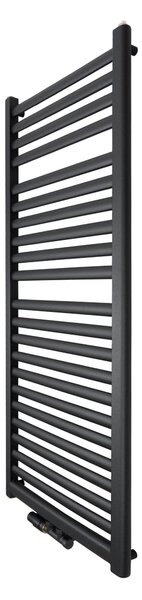 Regnis Elba, Vykurovacie teleso 440x500mm so stredovým pripojením 50mm, 289W, čierna, ELBA50/40/D5/BLACK
