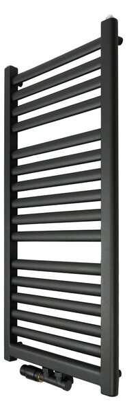 Regnis Elba, Vykurovacie teleso 440x500mm so stredovým pripojením 50mm, 289W, čierna, ELBA50/40/D5/BLACK